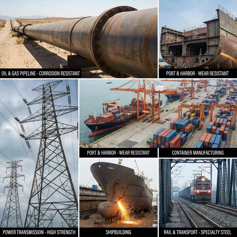 Die Anwendung von Stahlplatten in den Bereichen Energie und Transport